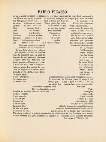 Guillaume Apollinaire kalligramma