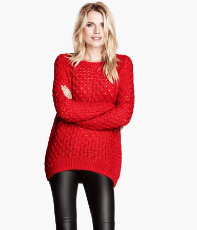 h&m piros bo
