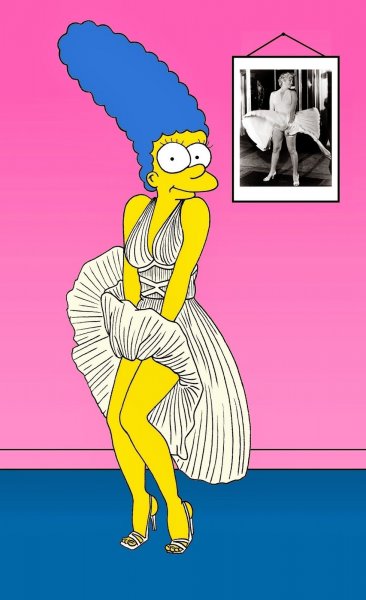 Marge, mint Marilyn Monroe