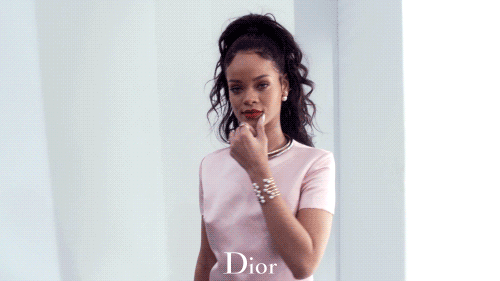 rihanna dior gif