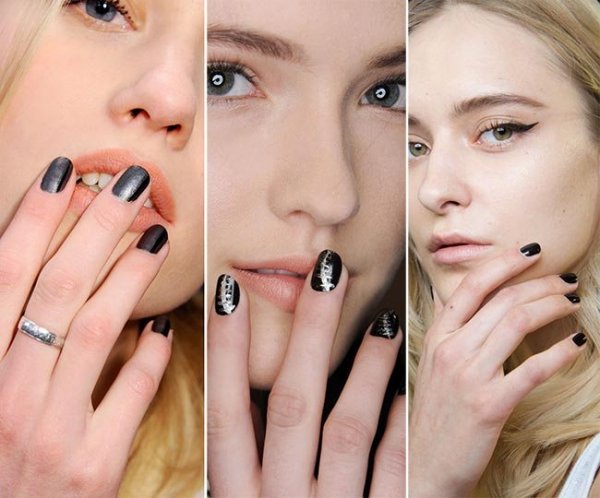 Dark and Drastic Nail Art2