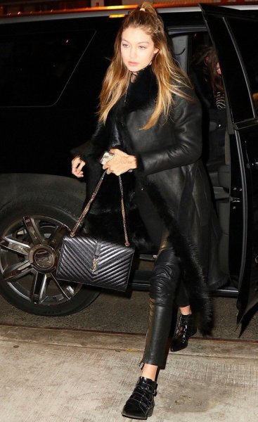 Saint Laurent Classic Large Monogram Bag 01 Gigi Hadid